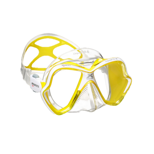 Mares X-Vision Ultra LiquidSkin Dive Mask - Yellow & Clear