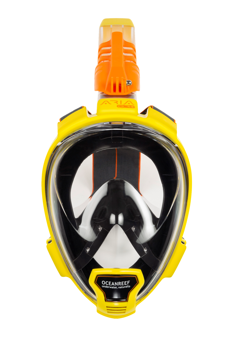 Ocean Reef Aria QR+ Full Face Snorkeling Mask - Yellow