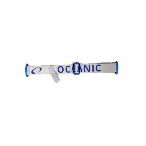 Oceanic Cyanea Mask Strap Replacement - White & Blue