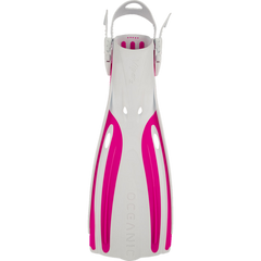 Oceanic Viper 2 Open Heel Fins - White & Pink