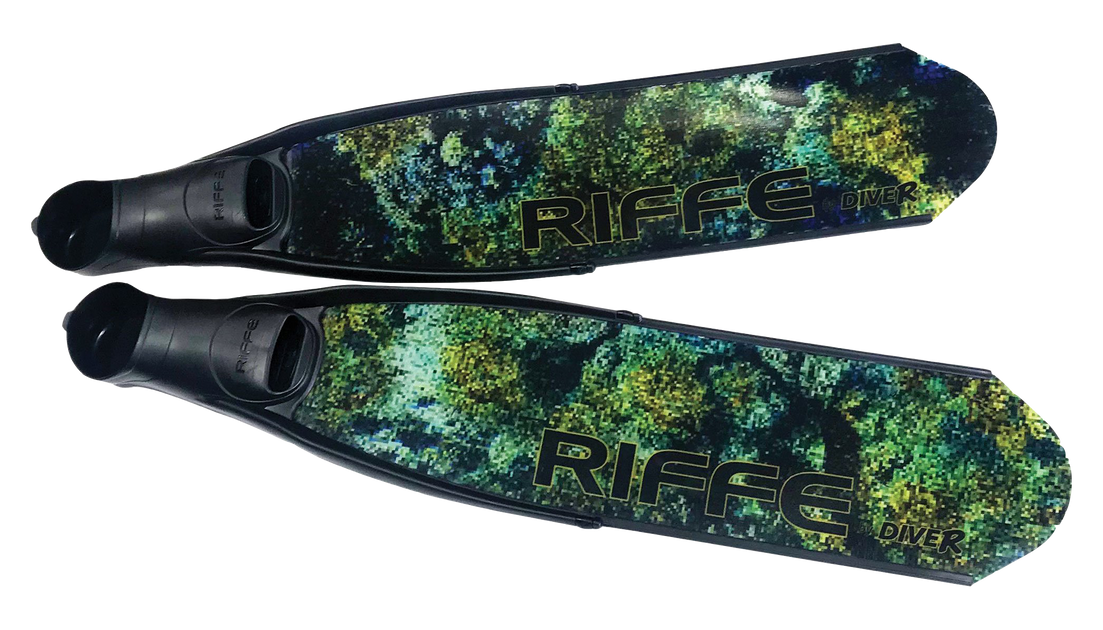 Riffe By DiveR Composite Carbon Fiber Fin Blades Medium Stiffness