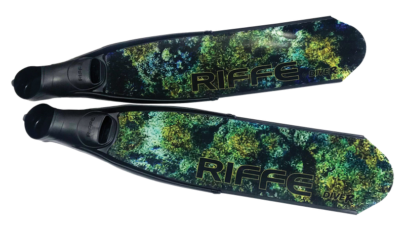 Riffe By DiveR Digi-Tek Composite Carbon Fiber Fin Blades - Medium Stiffness