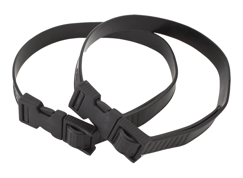 Riffe Rubber Leg Straps With Buckles