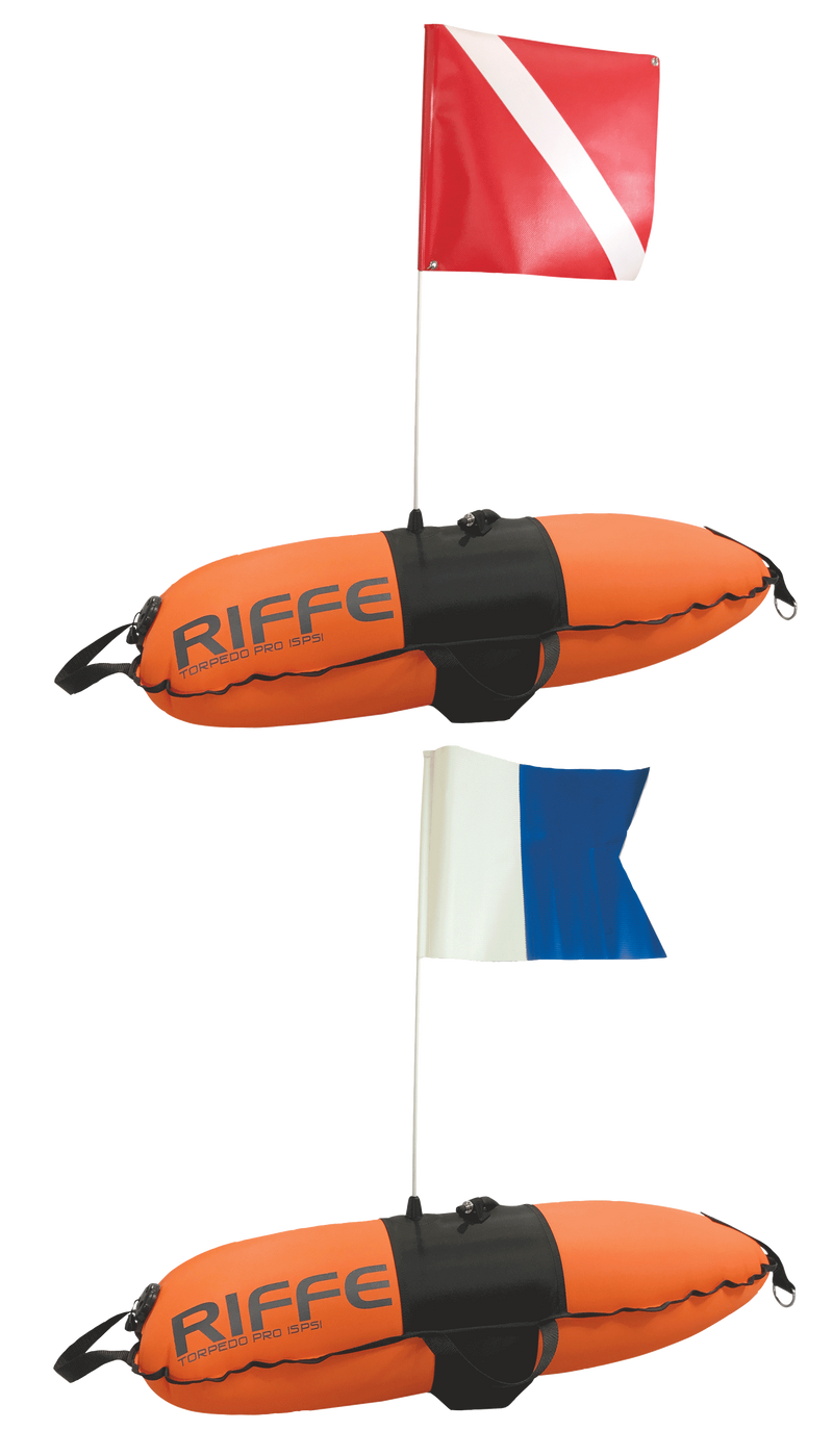 Riffe Torpedo Pro Dive Float W Flag