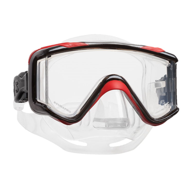 scuba goggles Scubapro Crystal VU-Plus Mask with Purge Red|Gray