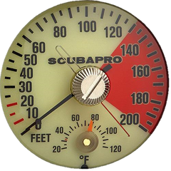 ScubaPro Depth Gauge Mini Capsule ULINE Imperial