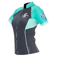 ScubaPro Everflex 1.5 womens short sleeve caribbean teal