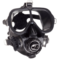 ScubaPro Full Face Mask with QD and Bag Black with Black Skirt