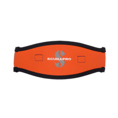 Neoprene Mask Strap,  2.5MM - Black/Orange