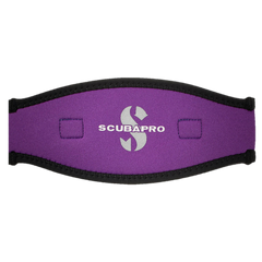 Neoprene Mask Strap,  2.5MM - Black/Purple