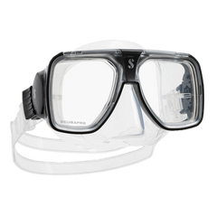 ScubaPro Solara Dive Mask Black with Clear Skirt