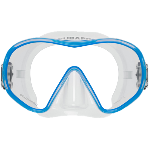 ScubaPro Solo Dive Mask Blue with Clear Skirt