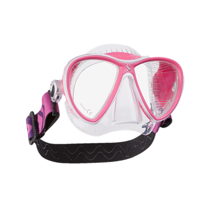 ScubaPro Synergy 2 Twin White Pink with Clear Skirt
