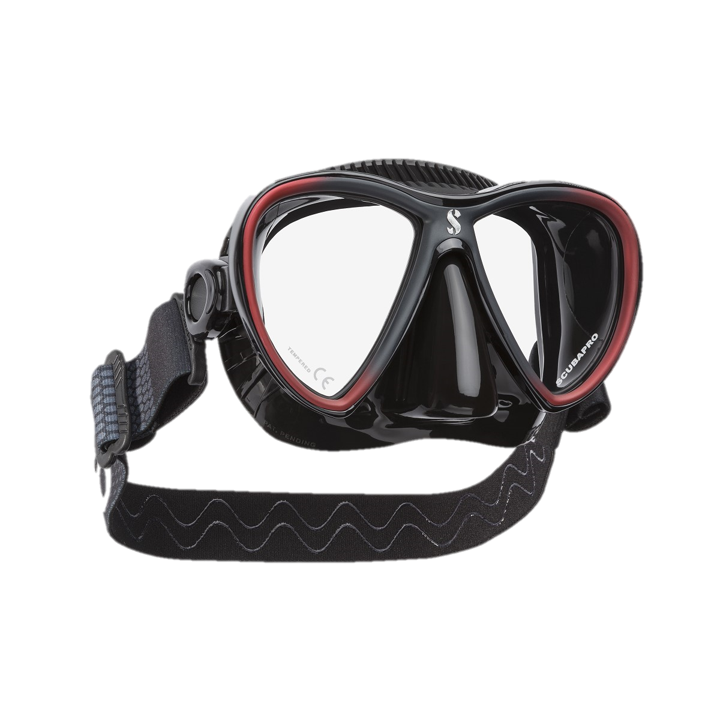 ScubaPro Synergy Twin with Comfort Strap Black Black Red with Black Skirt