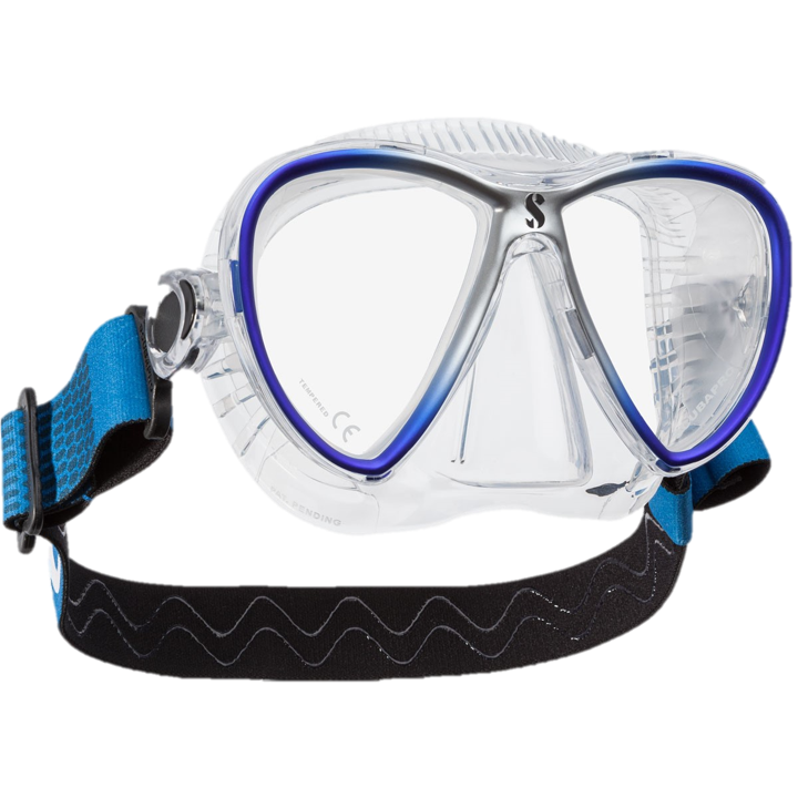 ScubaPro Synergy Twin with Comfort Strap Clear Blue Clear Skirt