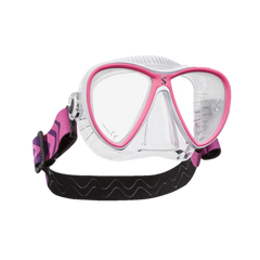 ScubaPro Synergy Twin with Comfort Strap Clear Pink with Clear Skirt