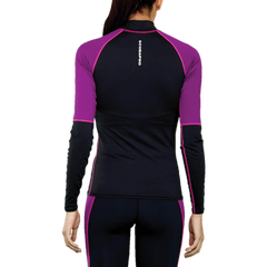 Flamingo Rash Guard Womens, Long Sleeve (UPF50) - Pink