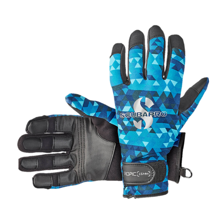 Scubapro Tropic 1.5mm Dive Gloves (Aegean/Blue)