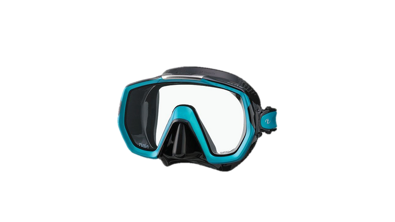 Tusa Freedom Elite Mask - Black & Ocean Green