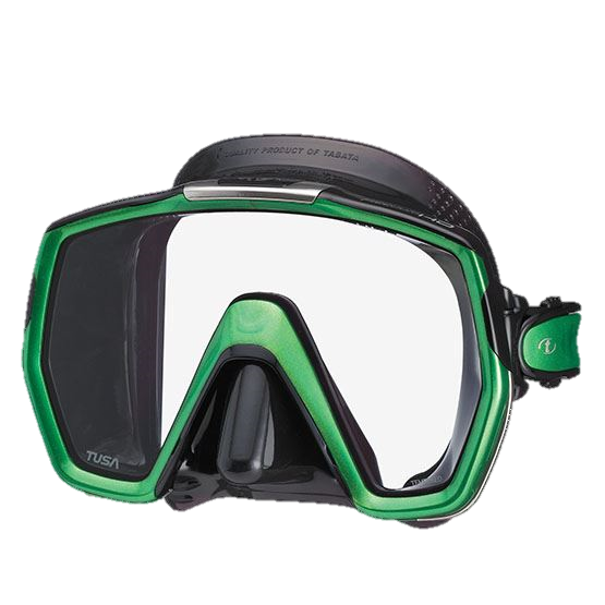 Tusa Freedom HD Mask - Black Silicone - Energy Green