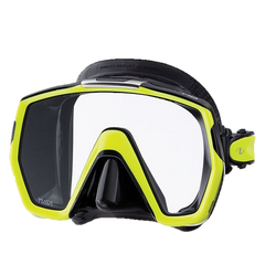 Tusa Freedom HD Mask - Black Silicone - Yellow
