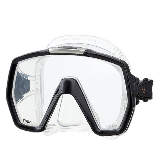 Tusa Freedom HD Mask - Clear Silicone - Black