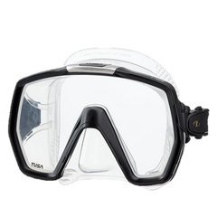 Tusa Freedom HD Mask - Clear Silicone - Black