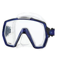 Tusa Freedom HD Mask - Clear Silicone - Cobalt Blue