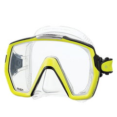 Tusa Freedom HD Mask - Clear Silicone - Yellow