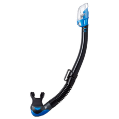 Tusa Hyperdry Elite II Dry Top Snorkel - Black & Fish Tail Blue