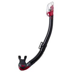 Tusa Hyperdry Elite II Dry Top Snorkel - Black & Metallic Red