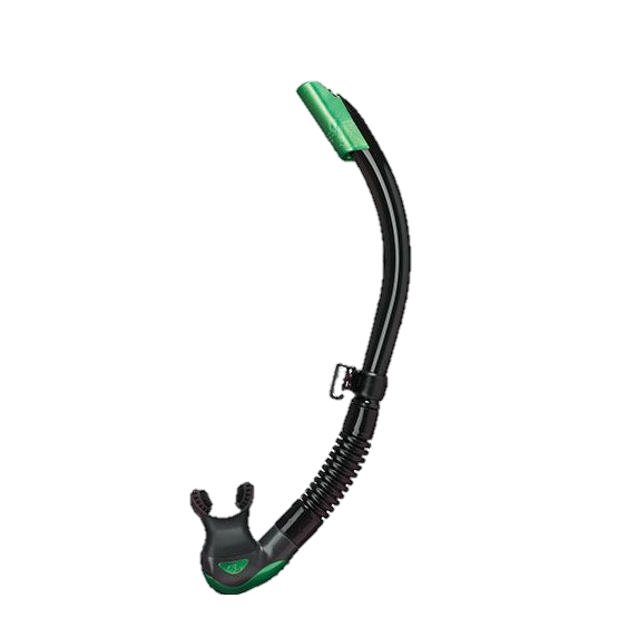 Tusa Platina II Hyperdry Snorkel - Black & Energy Green