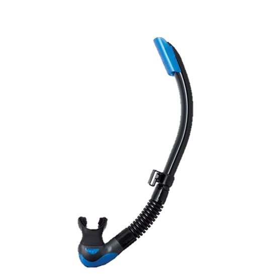 Tusa Platina II Hyperdry Snorkel - Black & Fish Tail Blue