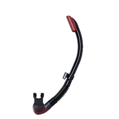 Tusa Platina II Hyperdry Snorkel - Black & Metallic Dark Red