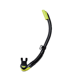 Tusa Platina II Hyperdry Snorkel - Black & Flash Yellow