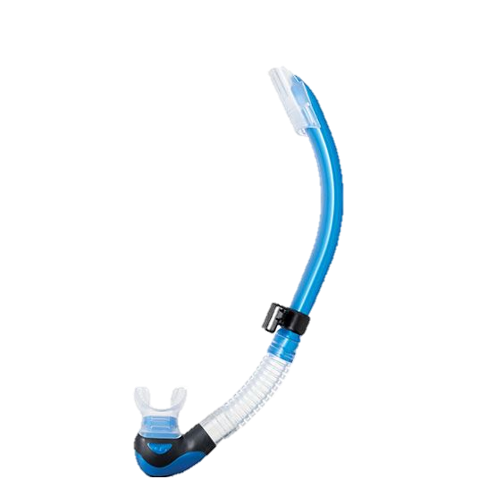 Tusa Platina II Hyperdry Snorkel - Fish Tail Blue