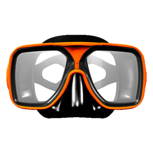 XS Scuba Metro Mask - Black & Orange
