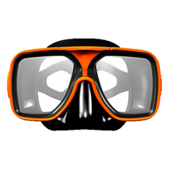 XS Scuba Metro Mask - Black & Orange
