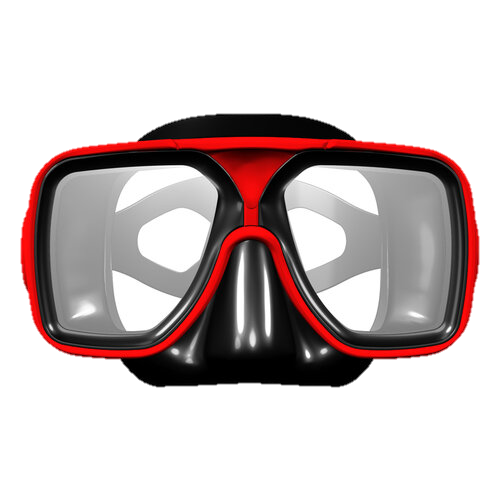XS Scuba Metro Mask - Black & Red