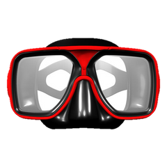 XS Scuba Metro Mask - Black & Red