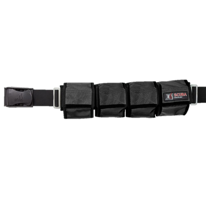 XS Scuba Pocket Weight Belt - Black 8 Pocket