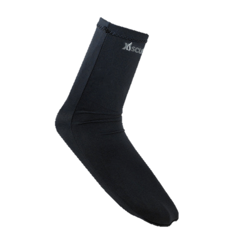 XS Scuba Spandex Socks - Black