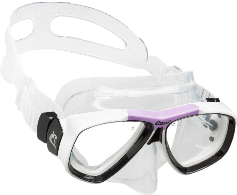 Cressi Focus Mask - Clear & Lilac
