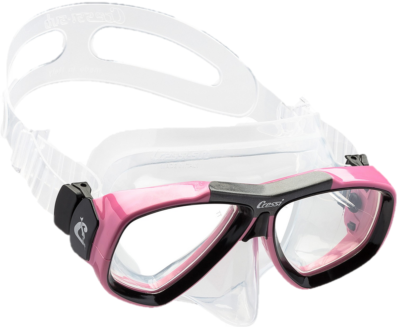Cressi Focus Mask - Clear & Pink