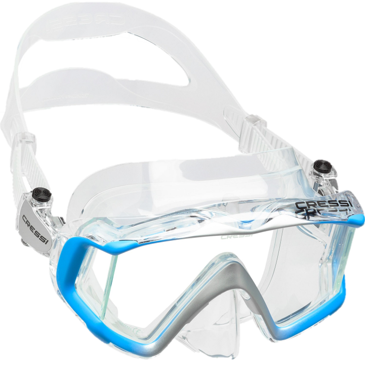 Cressi Liberty Triside Mask - Clear & Sapphire