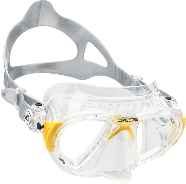 Cressi Nano Crystal Mask - Clear & Yellow